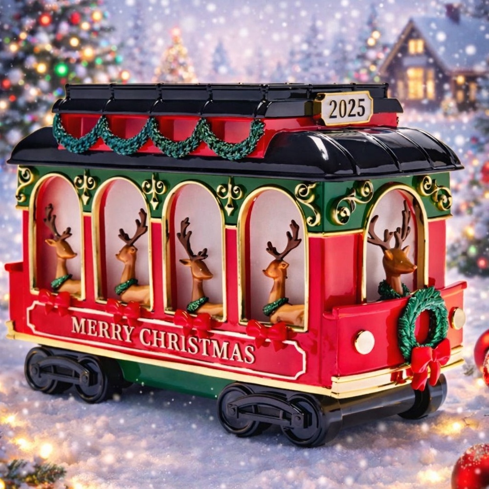 Bath & body Works Christmas trolley light up candle holder